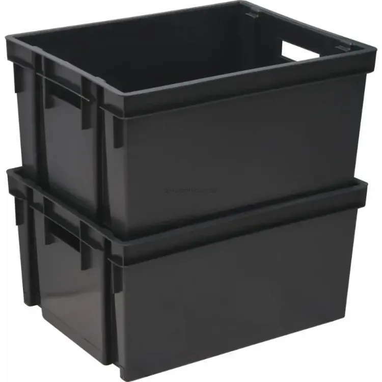 CAIXOTE DE ARRUMAÇÃO CINZENTO DE 50L EDA