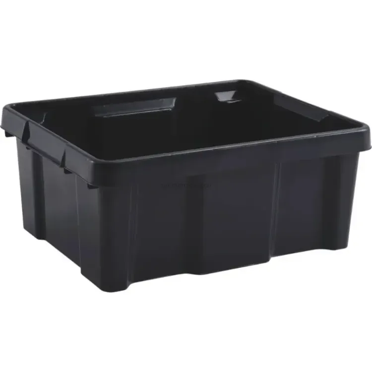 Caixote de Arrumação Reforçado EDA Cinzento 20L 433x342x172mm Caixote de Arrumação Reforçado EDA Cinzento 20L 433x342x172mm