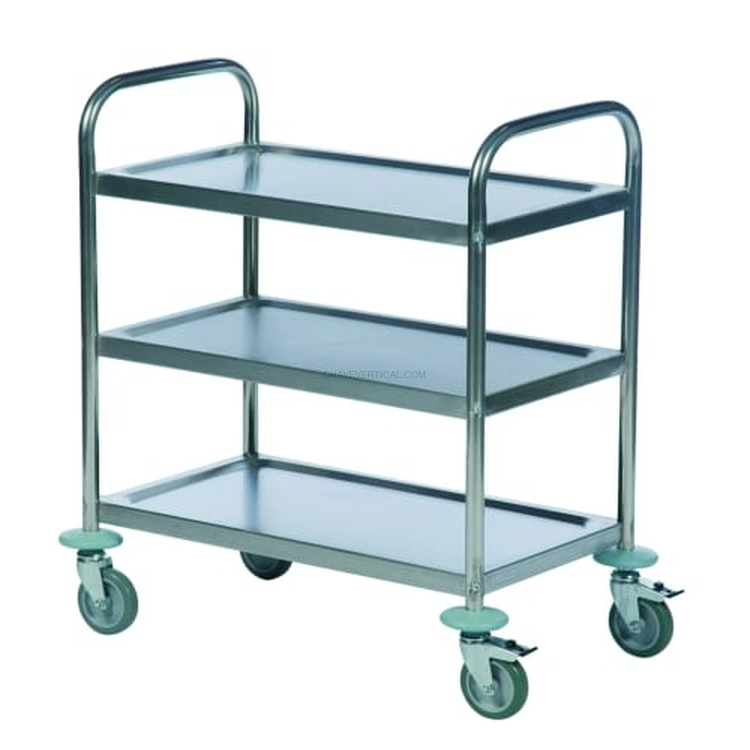 CARRINHO 3 PRATELEIRAS INOX 710x400 ND