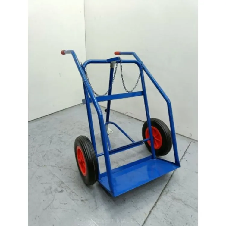 Carrinho de Transporte para 2 Garrafas de Soldadura ND Tripé 280kg