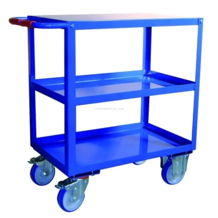 Carro de Ferramentas de 3 Prateleiras ND 350kg Carro de Ferramentas de 3 Prateleiras ND 350kg