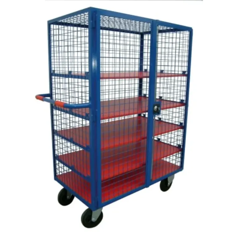 Cesto com Rodas e Prateleiras ND 5 Níveis 600kg Cesto com Rodas e Prateleiras ND 5 Níveis 600kg