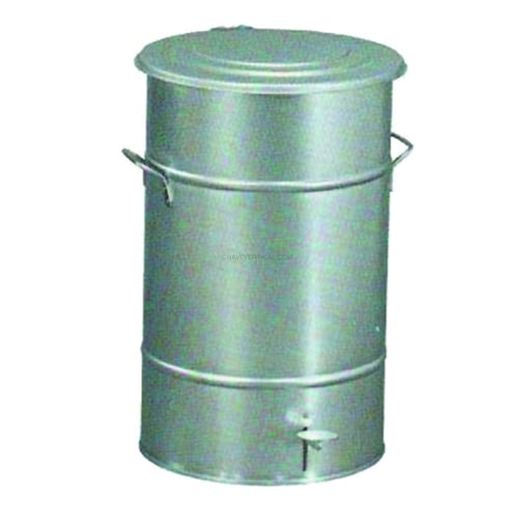CONTENTOR COM PEDAL GALVANIZADO 70LT CONTENTOR COM PEDAL GALVANIZADO 70LT