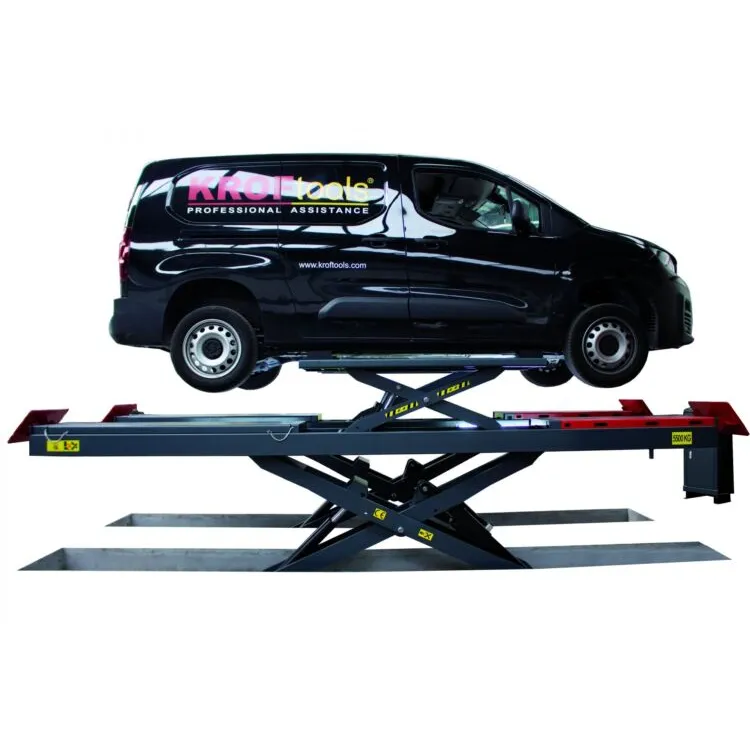 Elevador de Dupla Tesoura para Alinhamento Kroftools 5.5T com LED