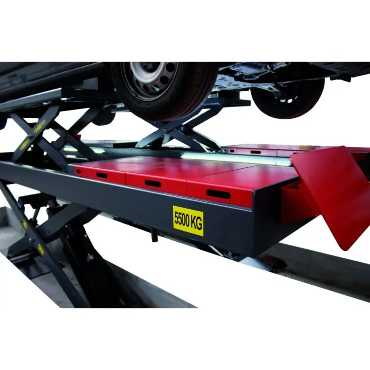 Elevador de Dupla Tesoura para Alinhamento Kroftools 5.5T com LED