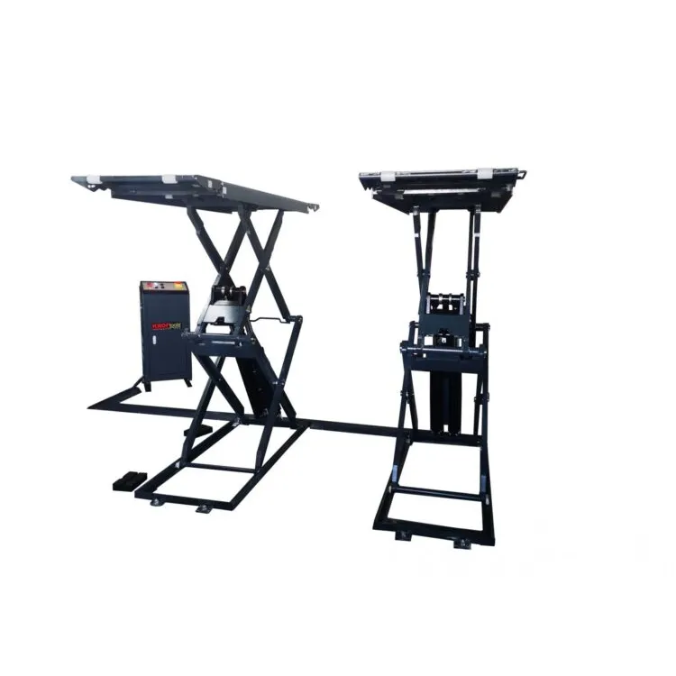Elevador de Tesoura de Chão Hidráulico Kroftools 3.5 Ton 220V Elevador de Tesoura de Chão Hidráulico Kroftools 3.5 Ton 220V