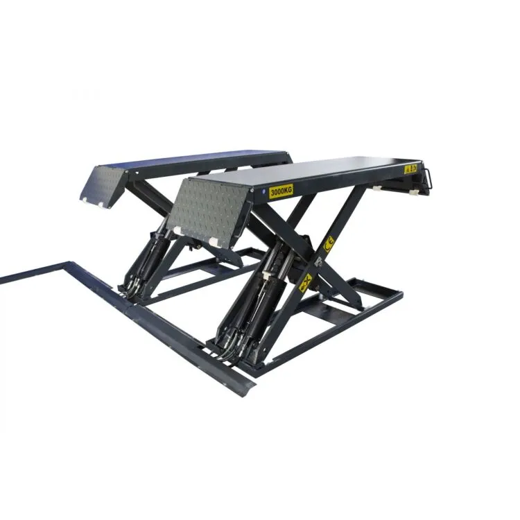 Elevador de Tesoura Hidráulico Kroftools 3 Toneladas 1m Elevação 2.2kW