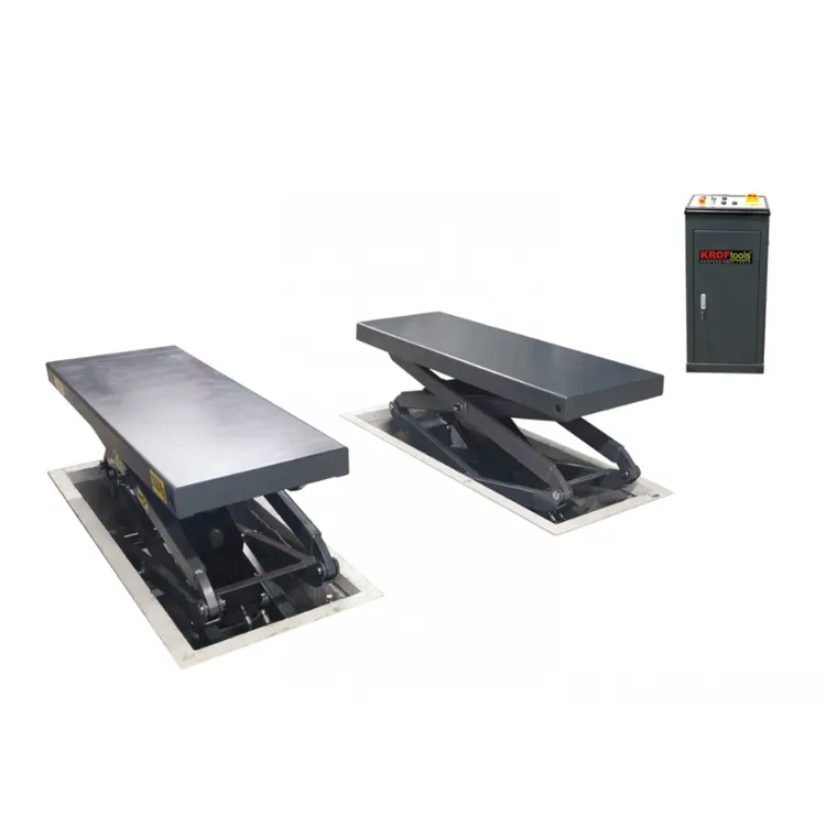 Elevador de Tesoura de Embutir Hidráulico Kroftools 3.5T 220V