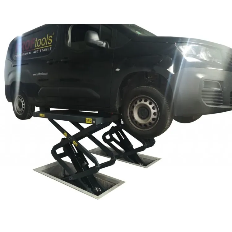 Elevador de Tesoura de Embutir Hidráulico Kroftools 3.5T 220V
