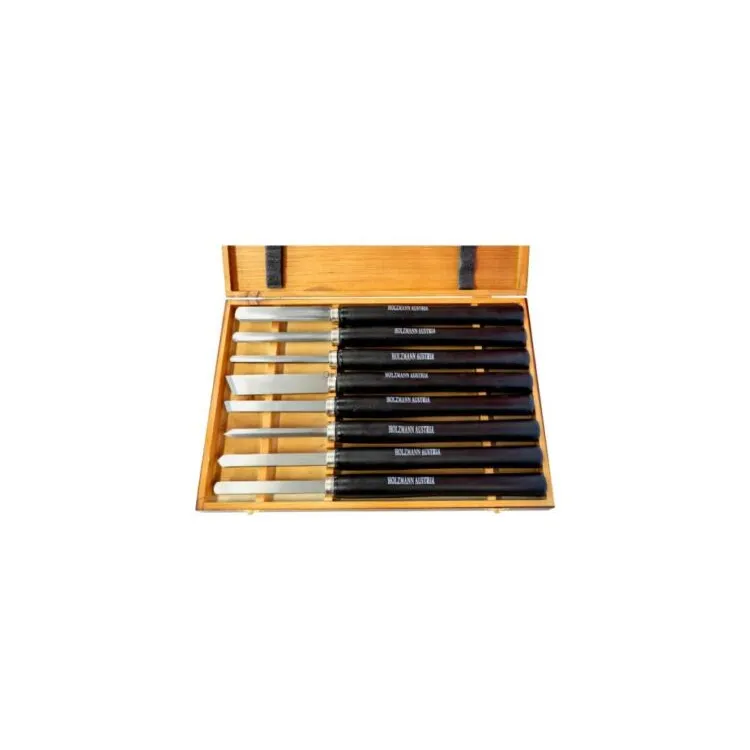 KIT C/ 8 FERRAMENTAS TORNEAR MADEIRA H8TLG HOLZMANN