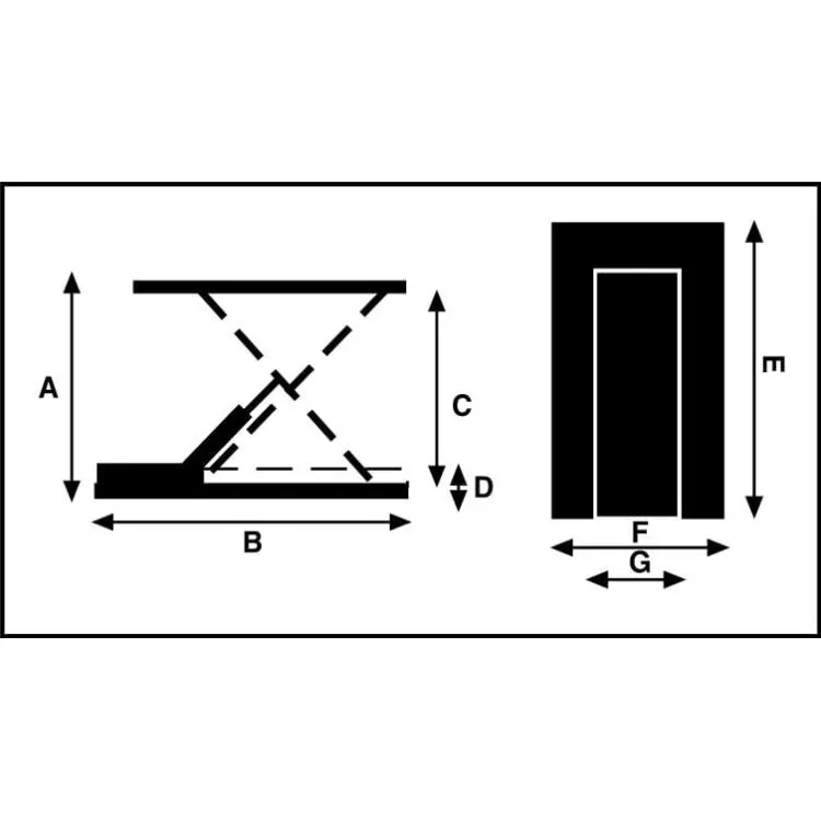 Mesa Eletro-Hidráulica AYERBE AY-1000-EMH U 1000 Kg 400V