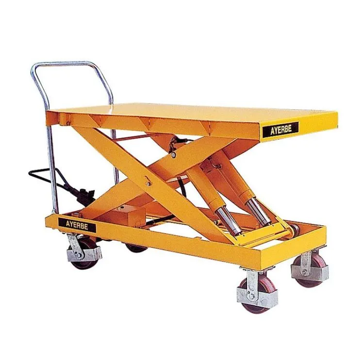 Mesa Elevatória Hidráulica AYERBE AY-1500-MH 1500kg 1000mm Mesa Elevatória Hidráulica AYERBE AY-1500-MH 1500kg 1000mm