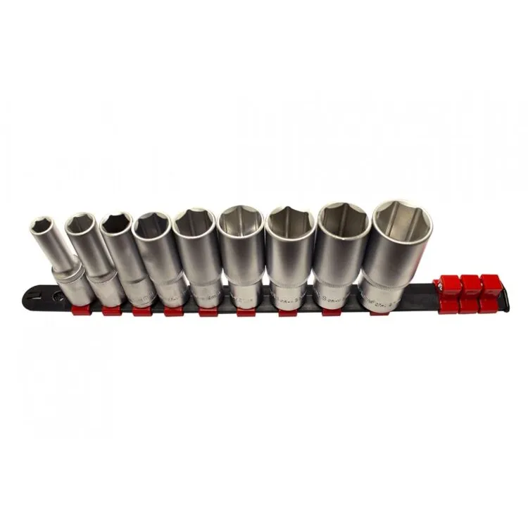 Régua 9 chaves de caixa 1/2" hexagonal longa KROFTOOLS 350mm