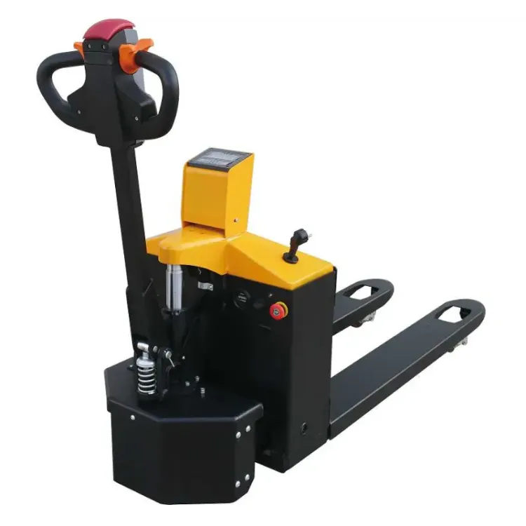 Porta-paletes elétrico HU-LIFT 1500 kg 24V com balança