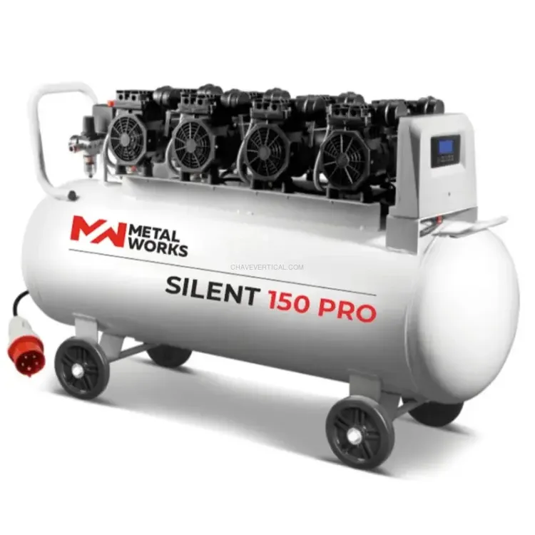 Compressor Silencioso Sem Óleo METALWORKS SILENT 150 PRO 150 L Compressor Silencioso Sem Óleo METALWORKS SILENT 150 PRO 150 L