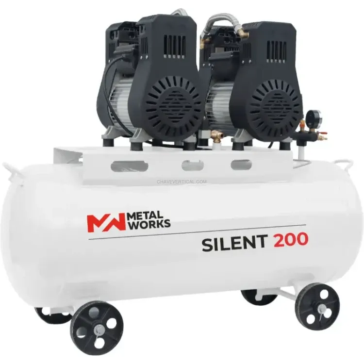 Compressor Silencioso sem Óleo METALWORKS SILENT 200 200 L Compressor Silencioso sem Óleo METALWORKS SILENT 200 200 L