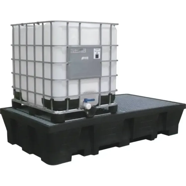 Bacia de Retenção de 1000L DRAKKAR para 2 IBC 4100kg