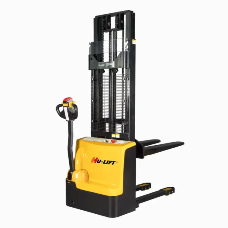 Empilhador stacker elétrico HU-LIFT 1500kg 3500mm Empilhador stacker elétrico HU-LIFT 1500kg 3500mm