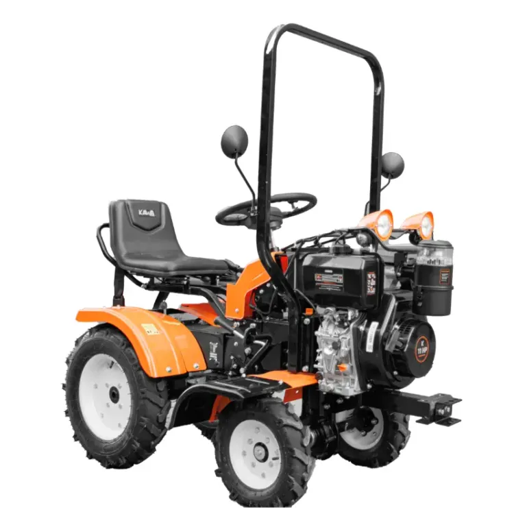 Mini-Trator Cultivador a Diesel KWP R001 IGXZ7.2-105 11HP Arranque Elétrico
