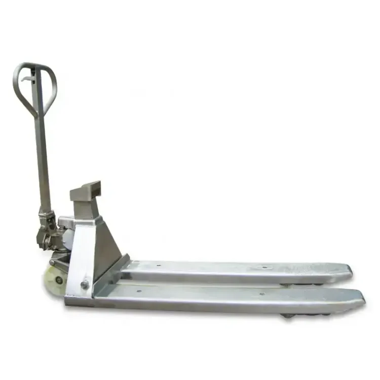 PORTA PALETES MANUAL C BALANÇA DIGITAL INOX HU LIFT PORTA PALETES MANUAL C BALANÇA DIGITAL INOX HU LIFT