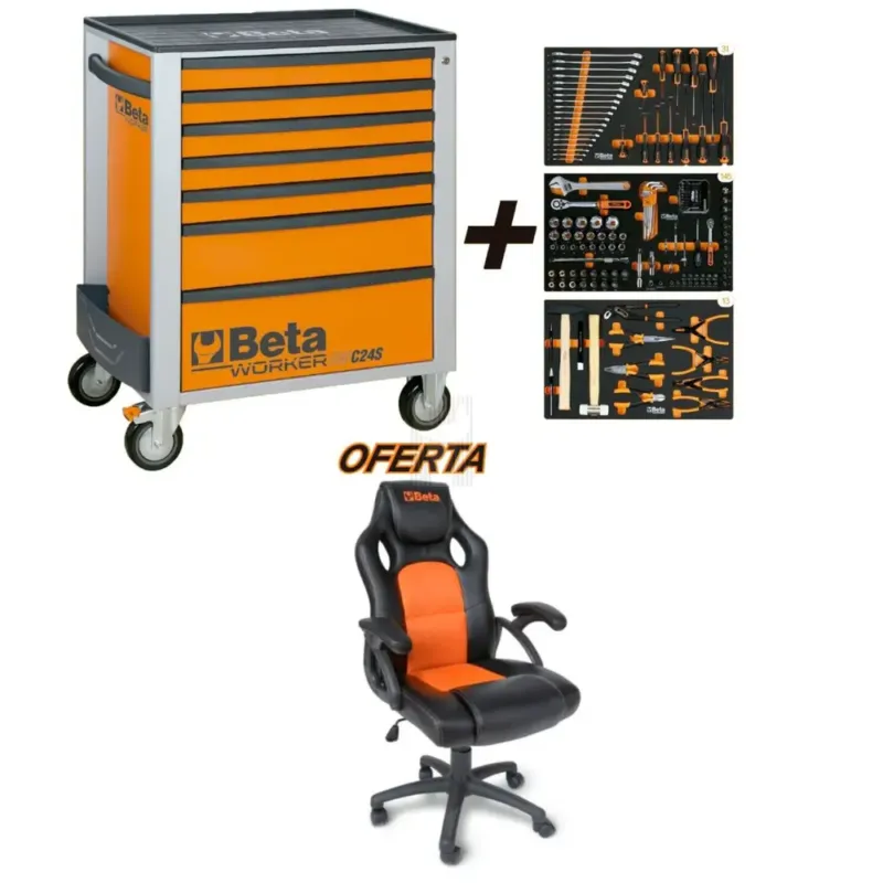 CARRO 7 GAVETAS COM 189 FERRAMENTAS BETA
