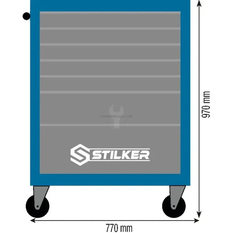 Carro de Oficina STILKER 7 Gavetas 300kg