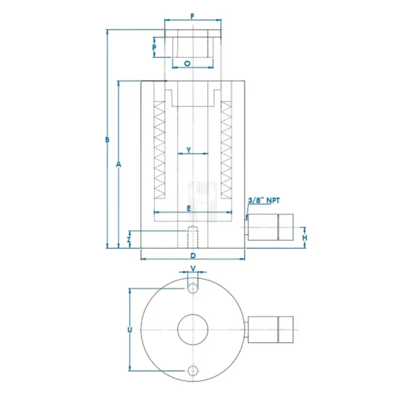CILINDRO 12,6T RH01204 GCH HYDRAULIC
