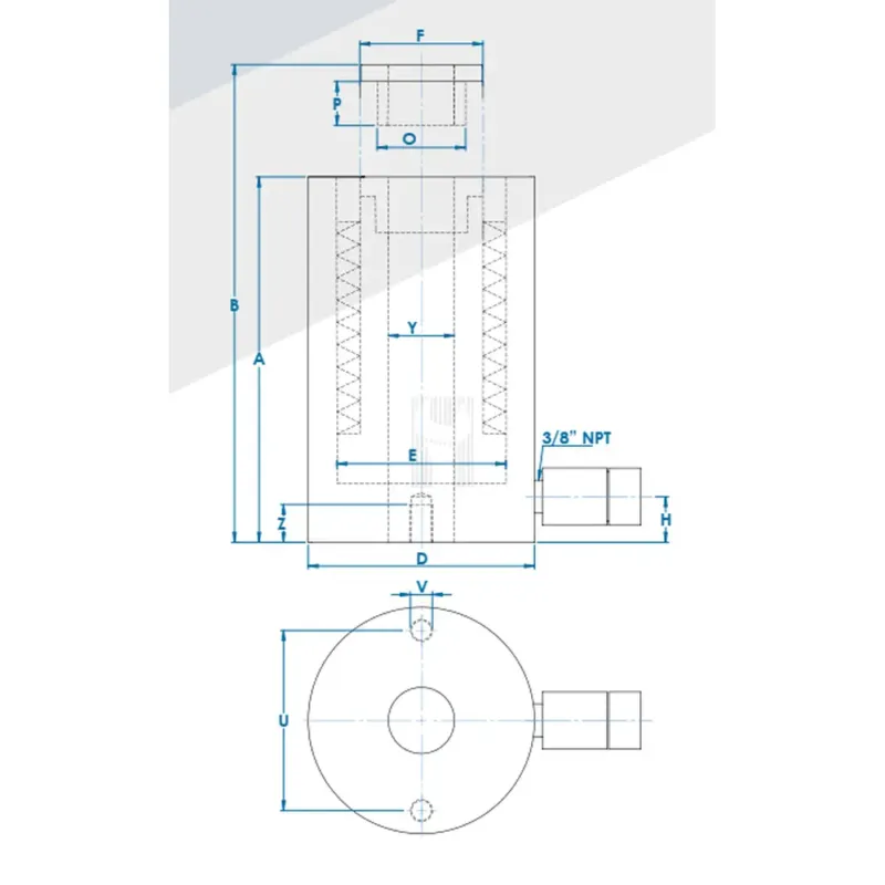CILINDRO 93.2T RH10015 GCH HYDRAULIC