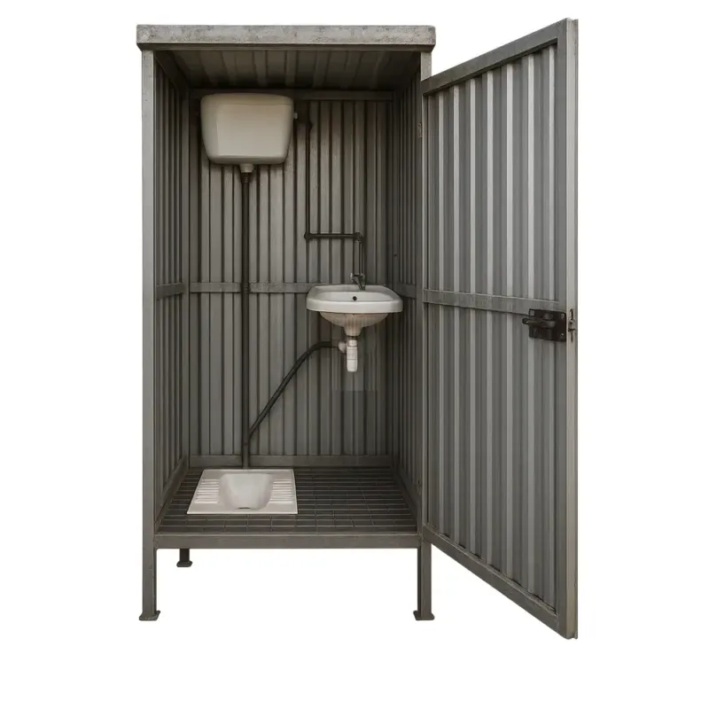 WC Obras Portátil IMC Estrutura Zincada 74kg 2250mm Altura WC Obras Portátil IMC Estrutura Zincada 74kg 2250mm Altura
