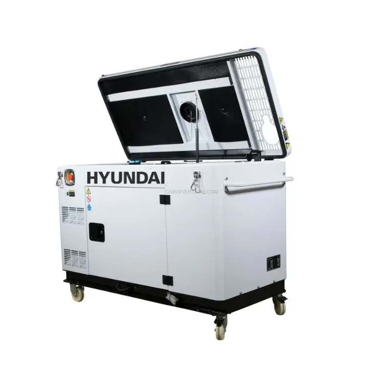Gerador Trifásico Silencioso Hyundai 12000XSET 12,5 kVA 230V/400V