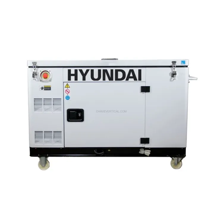 Gerador Trifásico Silencioso Hyundai 12000XSET 12,5 kVA 230V/400V