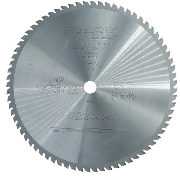 LÂMINA DE SERRA P/ AÇO E INOX 355MM 72 DENTES JEPSON