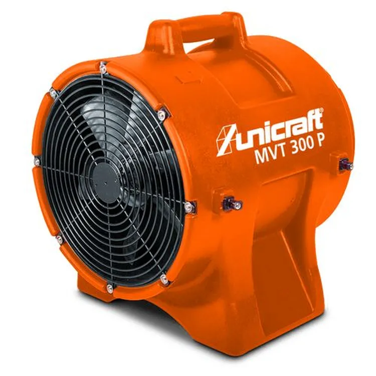 Ventilador Axial Portátil UNICRAFT MVT 300 P 750W 230V com Mangueira 10m