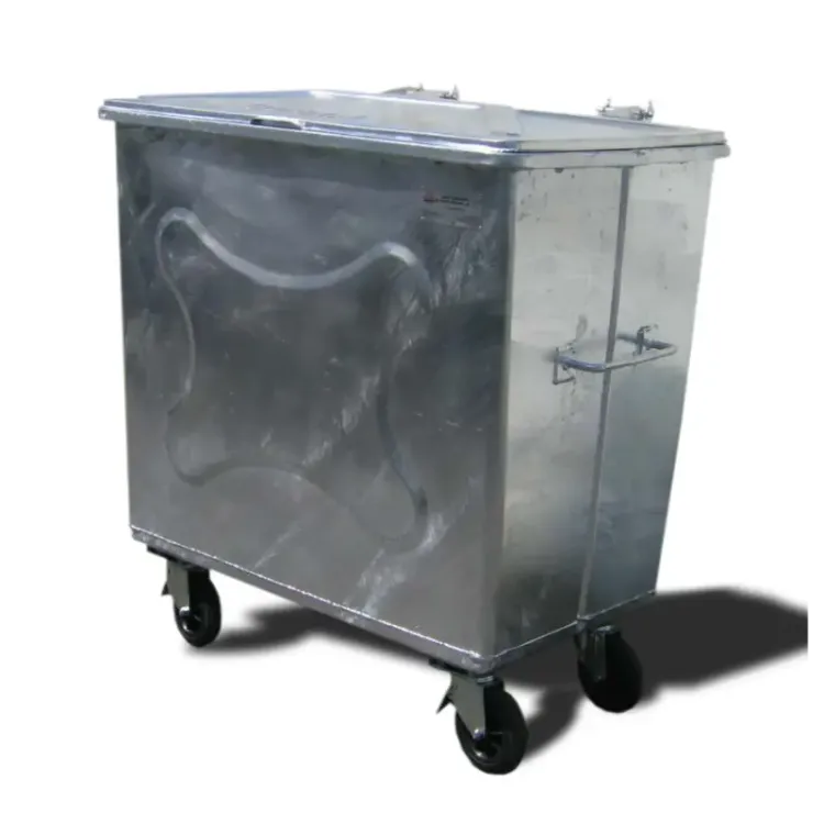 Contentor metálico elevação DIN Oschner Frontal 800L SOPINAL Contentor metálico elevação DIN Oschner Frontal 800L SOPINAL