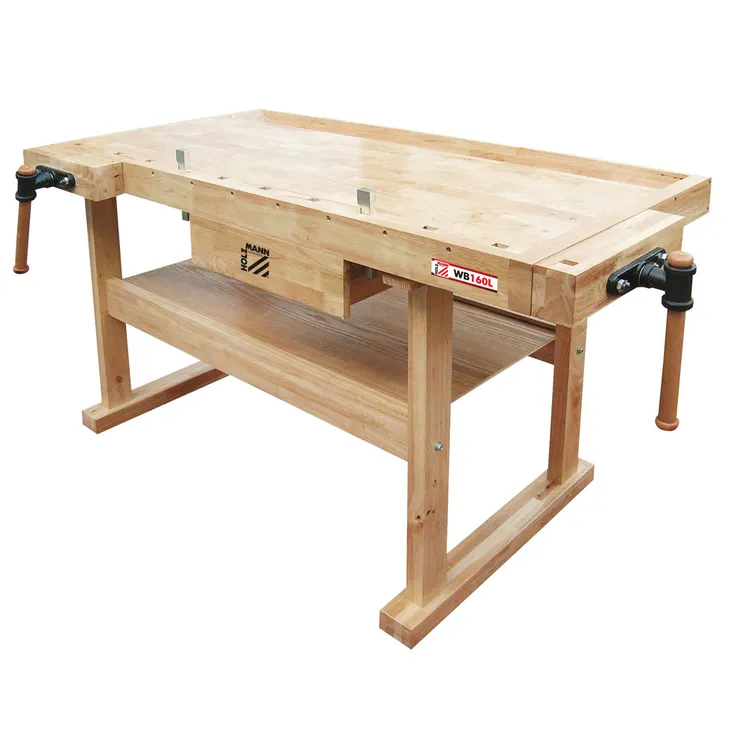 Bancada de Trabalho HOLZMANN WB160L 1600mm 150kg Madeira Maciça