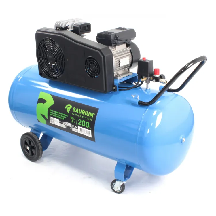 Compressor de Ar de Correias SAURIUM 200L 3HP 230V