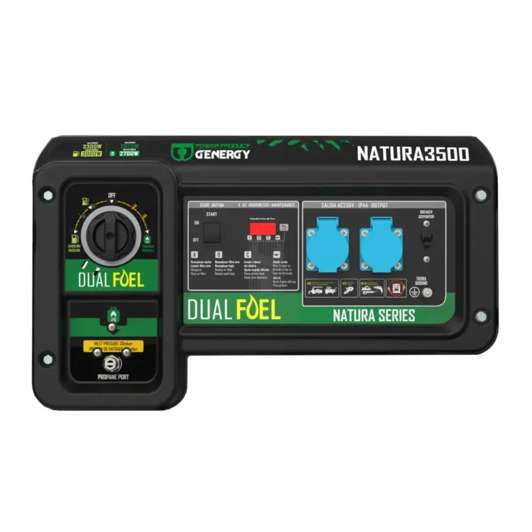 GERADOR GASOLINA/PROPANO 3300W E-START PORTÁTIL NATURA GENERGY