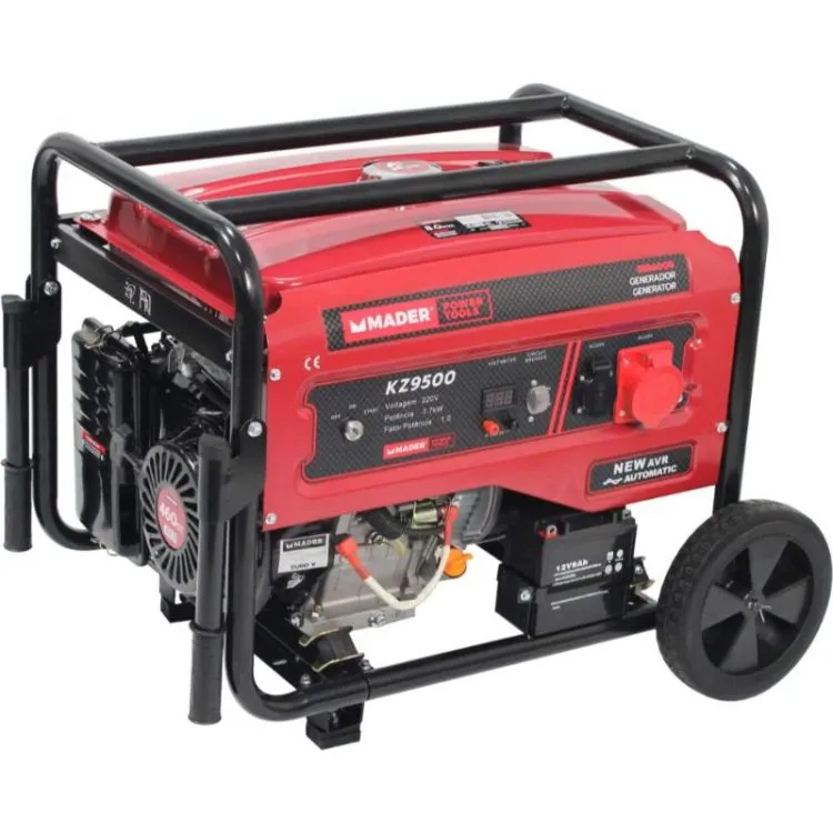 GERADOR TRIFÁSICO COM RODAS 8.0KVA MADER GERADOR TRIFÁSICO COM RODAS 8.0KVA MADER