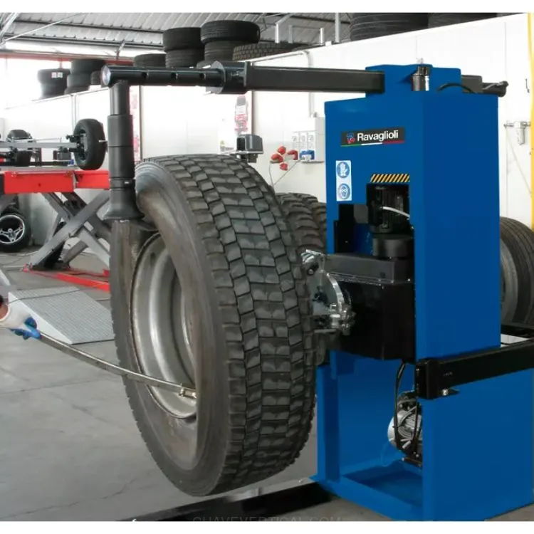 Trocador de pneus eletro-hidráulico móvel RAVAGLIOLI 400V 1300mm 1200kg