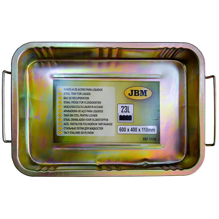 Aparadeira de Aço para Líquidos JBM 23L 600x400x110mm