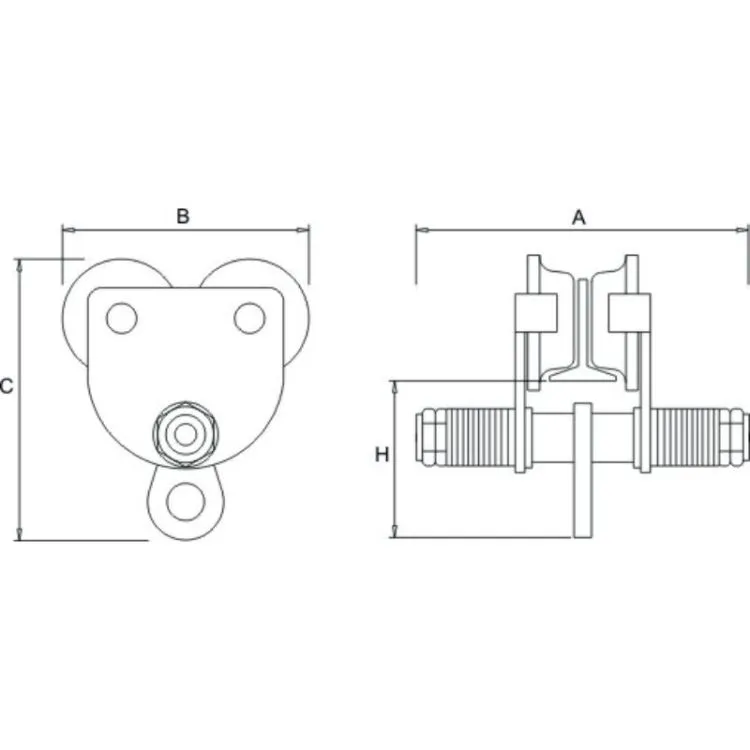 Carro Manual para Guincho TOHO 2T 2000kg Carro Manual para Guincho TOHO 2T 2000kg