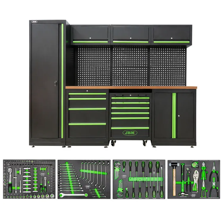 Conjunto de Armários Modulares de Oficina JBM com Ferramentas Incluídas