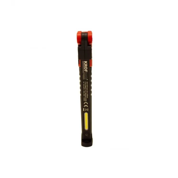 GAMBIARRA SLIM 3-LED ARTICULADA E RECARREGÁVEL KROFTOOLS