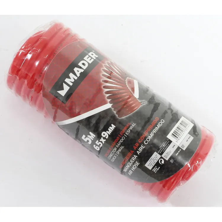 Mangueira de Ar Comprimido em Espiral MADER 5m 6.5x9mm 150 PSI
