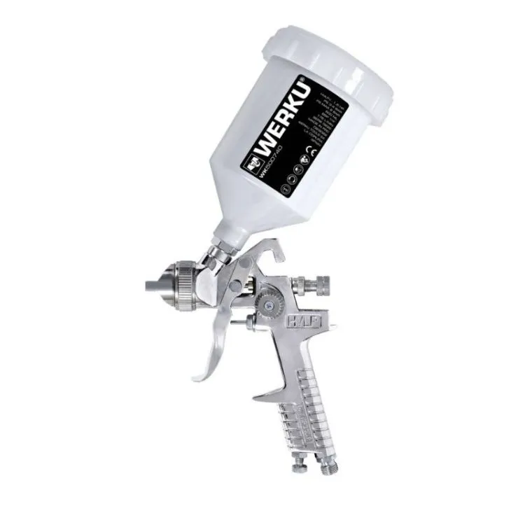 PISTOLA DE PINTAR C/ COPO SUPERIOR 600ML WERKU