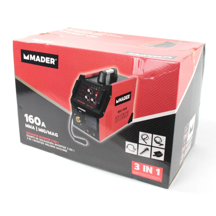 SOLDADOR INVERTER 3 EM 1 MMA/MIG-MAG 160A MADER