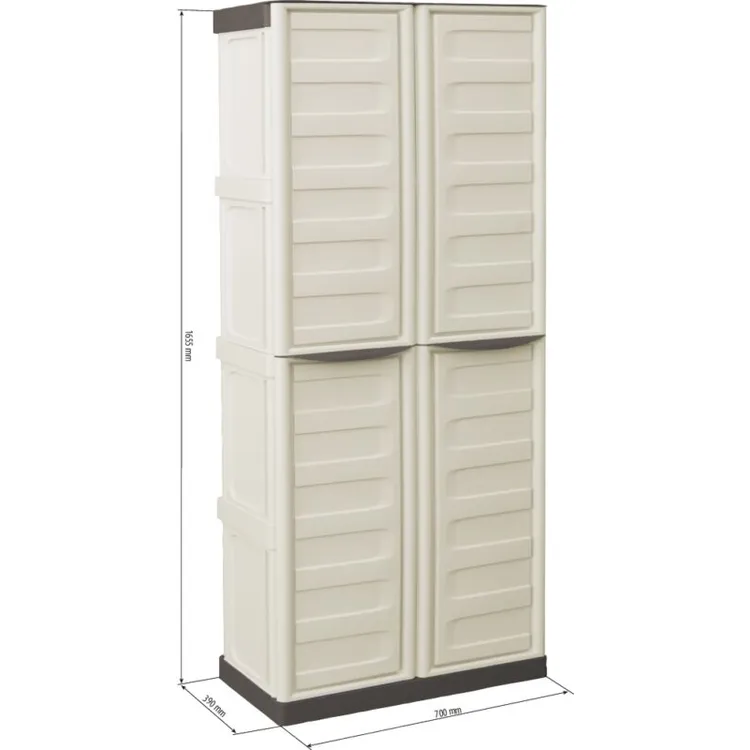 ARMÁRIO PVC 2 PORTAS 3 PRATELEIRAS