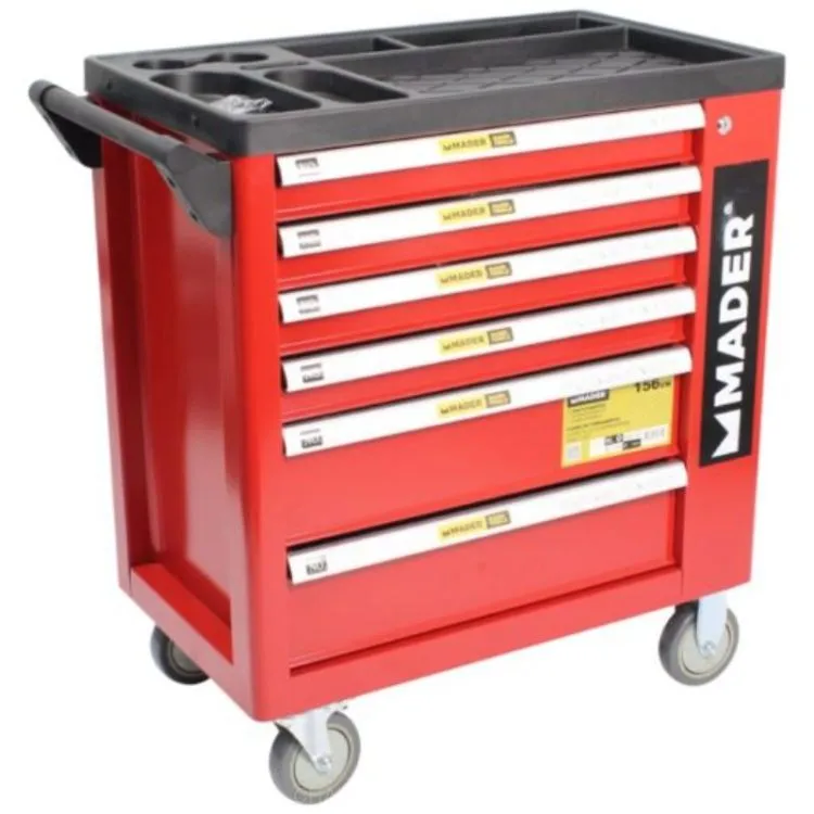CARRO DE FERRAMENTAS 7 GAVETAS 156pçs MADER