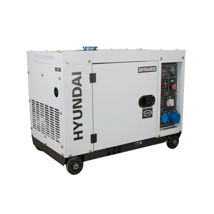 Gerador Elétrico Diesel Insonorizado HYUNDAI DHY8600SE 6.3kW Monofásico