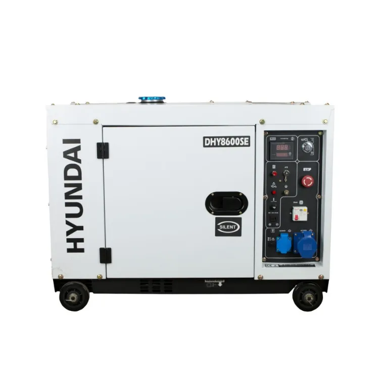Gerador Elétrico Diesel Insonorizado HYUNDAI DHY8600SE 6.3kW Monofásico